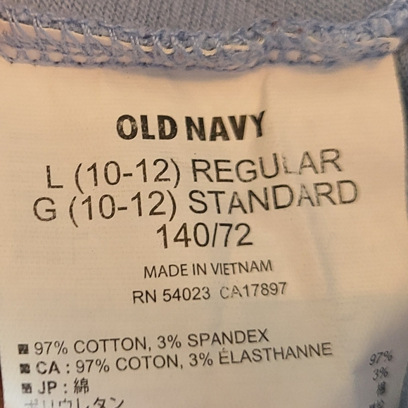 (1565) Old Navy Girls Light Blue Polo Shirt,  Size: Large (10/12) - Picture 8 of 12